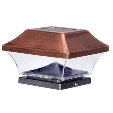 Stolpehat med 5 lumen lys i kobber #GL067COPEZ  